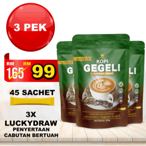3 Pek Kopi Gegeli